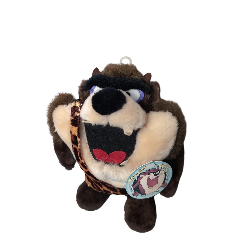 Vintage Caveman Tasmanian Devil Plush 10" The 24K Company With‎ Tags 1992